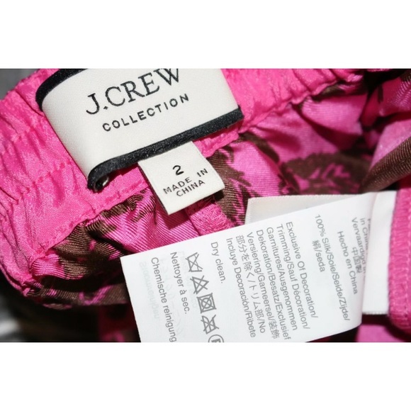 JCrew Collection sleepy lions silk twill pants - Picture 5 of 5